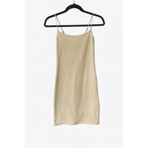 Abercrombie & Fitch Soft A&F Collection Women's Ribbed Mini Dress Tan Size S